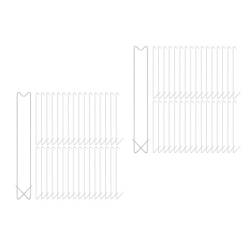 100Pcs Garden Use Galvanized Steel Branch Spreader for Fruit Tree Care 2