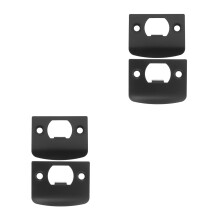 4Sets Stainless Steel Door Knob Plate Black Heavy Duty Corner Brace