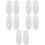 10Pcs White Silicone Toothbrush Holder Wall Mount for Bathroom Storage 1