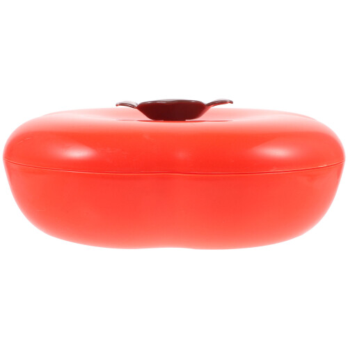 Orange Divided Serving Dish with Lid PP Snack Tray for Home Use