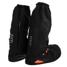 1Pair Black PVC Shoe Covers Anti-Slip Rain Protection for Outdoor Use