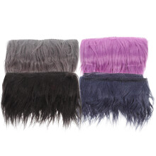 4Pcs Assorted Color Faux Fur Fabric DIY Craft Strips Acrylic Polyester