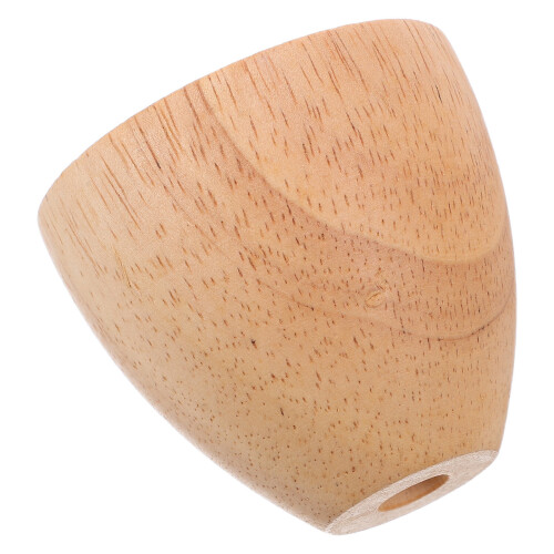 2Pcs Rustic Bamboo Lamp Base E27 Socket Beige DIY Light Fixture Stand 2