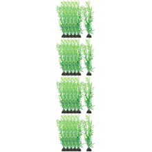 40Pcs Durable Artificial Fish Tank Plants Plastic Aquarium Decoration