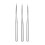 3Pcs Silver Nail Stripping Brushes for Accurate Nail Art Design 1