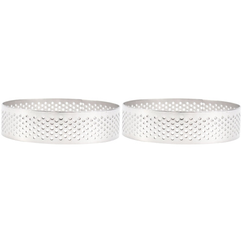 2Stk Backring Rund Aus Mit Antihaftbeschichtung Silber 2