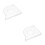 2Pcs White ABS Multifunctional Corner Shelf for Aquarium Storage 5