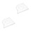 2Pcs White ABS Multifunctional Corner Shelf for Aquarium Storage 6