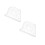 2Pcs White ABS Multifunctional Corner Shelf for Aquarium Storage 8