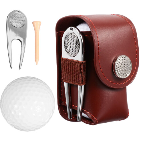 1 set golf ball marker, tee, ball bag accessory tool set