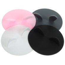 4Pcs Silicone Cup Lids Rabbit & Cat Ear Reusable Assorted Color Covers