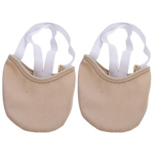 1Pc Beige Non-Slid Cotton Dance Socks for Women Girls with Ankle Tie