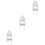 3Pcs Compact White Ironing Board Wall Hanger Home Organizer 1