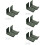 10Pcs Multi-Functional Grey Metal Snowboard Display and Storage Rack 1