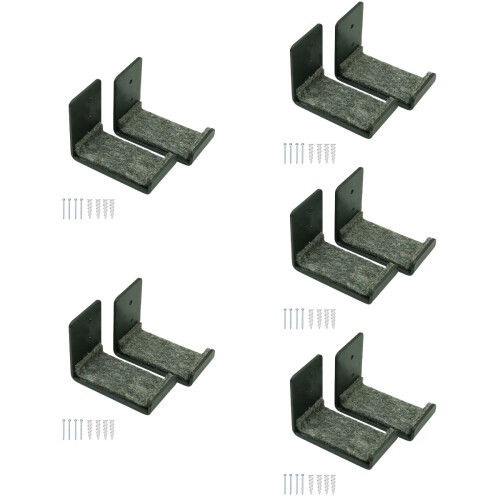 10Pcs Multi-Functional Grey Metal Snowboard Display and Storage Rack