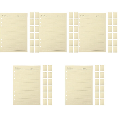 300Feuilles À Lignes Loose Leaf A5 Recharges