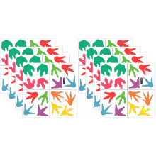 2Sets Assorted Dinosaur Wall Decals Floor Stickers Kid's Party Decor