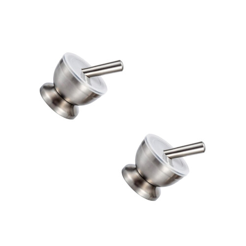 2Pièces Pilon À Ail En Acier Argenté, Ustensile De Cuisine Polyvalent 2
