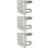 3Pcs High Strength Pole Mount Bracket for Cctv Cameras Light Grey 7