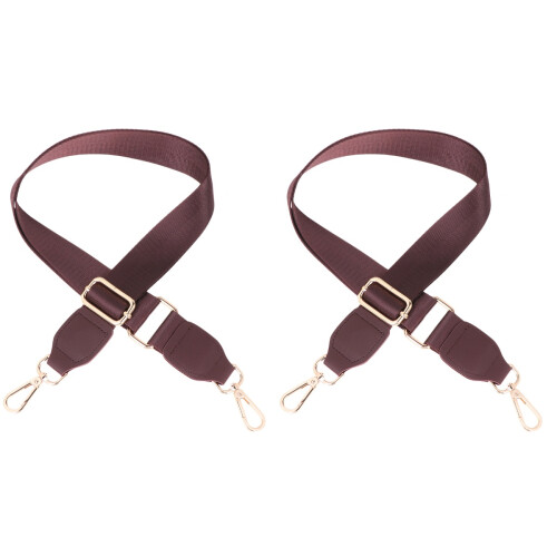 2Pcs Coffee Adjustable Bag Replacement Straps Fashionable Durable Use 2