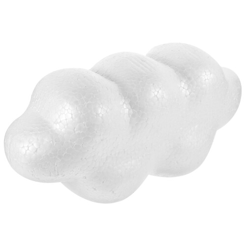 2Pcs Unpainted White Foams Cloud DIY Model Craft Ornament Lightweight 2