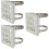 3Pcs High Strength Pole Mount Bracket for Cctv Cameras Light Grey 1