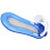 2Pcs Blue Inflatable Pool Hammock Recliner Floating Bed with Sunshade 3