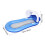 2Pcs Blue Inflatable Pool Hammock Recliner Floating Bed with Sunshade 4