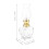 2Pcs Rustic Glass Oil Lamp Adjustable Flame Emergency Lantern 2