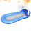 2Pcs Blue Inflatable Pool Hammock Recliner Floating Bed with Sunshade 5