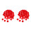 100Pcs Red Openable PVC Balls for Party and Game Draws 1