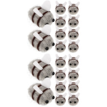 20Pcs Lovely Grey Felt Bees DIY Craft Decorations for Birthday Parties