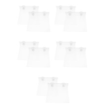 10Pcs Clear Acrylic Parrot Shower Perch with Suction Cups Adjustable
