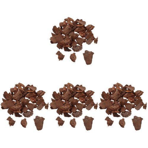 4Packs Durable Tree Bark Material for Rustic Sand Table Decoration Kit