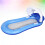 2Pcs Blue Inflatable Pool Hammock Recliner Floating Bed with Sunshade 7