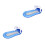 2Pcs Blue Inflatable Pool Hammock Recliner Floating Bed with Sunshade 8