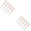 100Pcs Red Cocktail Picks Bamboo Fruit Sticks for Bars and Appetizers 6