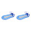 2Pcs Blue Inflatable Pool Hammock Recliner Floating Bed with Sunshade 10
