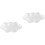 2Pcs Unpainted White Foams Cloud DIY Model Craft Ornament Lightweight 5