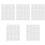 500Pcs White Note Cards Thickened Compact Blank Business Cards 5