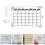 1Set Clear Acrylic Message Board Multi-Function Home Desk Memo Board 10