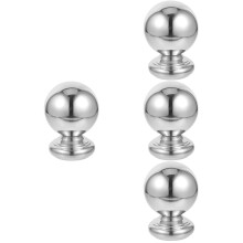 4Pcs Silver Outdoor Fence Finials Metal Post Caps Replacement