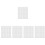500Pcs White Note Cards Thickened Compact Blank Business Cards 7