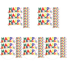 100Pcs Multi Kids Birthday Hairbands Adorable Party Headwear for Home