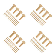 56Pairs Copper Cutlery Rivets with Golden Finish for Repair