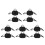 10Pcs Black PU Mini Doll Bag Easy-Clean Shoulder Bag for Dolls 4