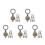 30Pcs Solid Copper Door Peephole Cover with Privacy for Home Use 4
