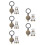 30Pcs Solid Copper Door Peephole Cover with Privacy for Home Use 6