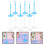 12Pcs Assorted Plastic Doll Support Stands for Kids Doll Games 8