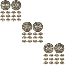 45Pcs Durable Golden Alloy Handmade Clothes Buttons for DIY Fashion